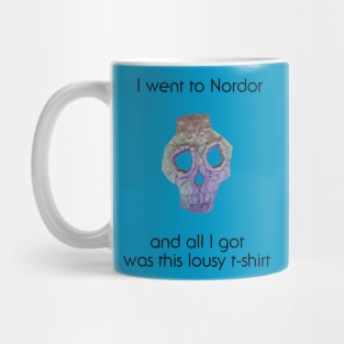 Nordor Face Lousy T-shirt Black Text Mug